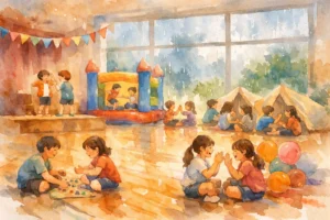 校園活動雨天備案怎樣安排，室內也能留下歡笑回憶