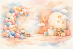 氣球佈置與背板佈置差異，孩子生日派對怎樣配搭才最動人