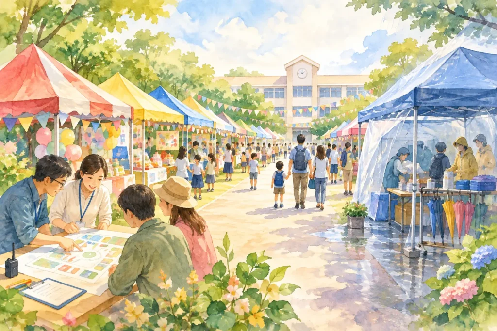 校園園遊會攤位規劃給校方與家長的主題動線安全分工預算及雨天備案安排實用指南